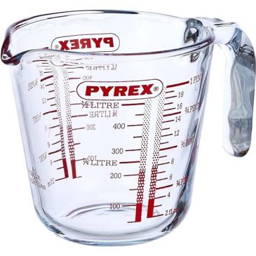 Verre mesureur en verre 10 cm, Pyrex