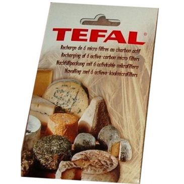 6 Filtres charbon anti-odeur pour boîte à fromage TEFAL 91822120