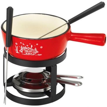 Service à fondue Rouge 24 cm - Table & Cook